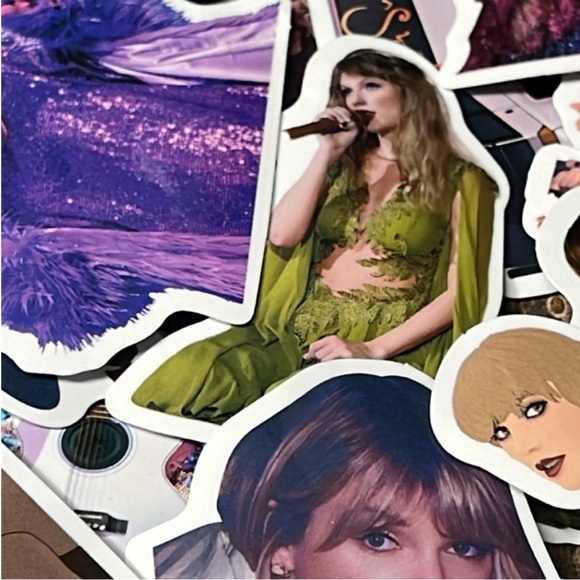 5for$10 Singer Taylor Swift Vibrant 50Pc Album Stickers Stick on Notebook - Picture 3 of 6